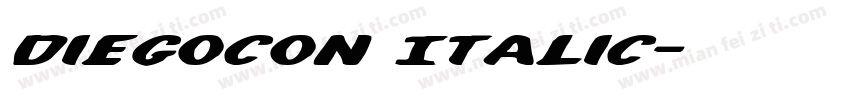 DiegoCon Italic字体转换